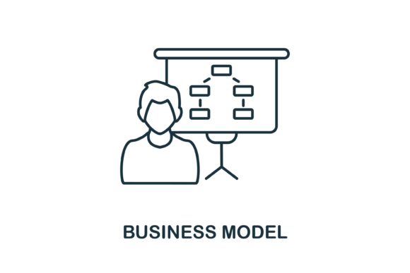 Business Model Icon Graphics and Icons Review