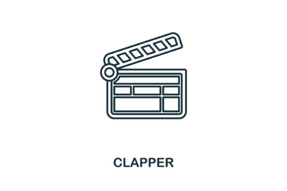 Clapper Icon Graphics and Icons Review