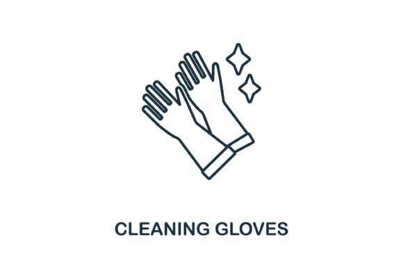 Cleaning Gloves Icon Graphics and Icons Review