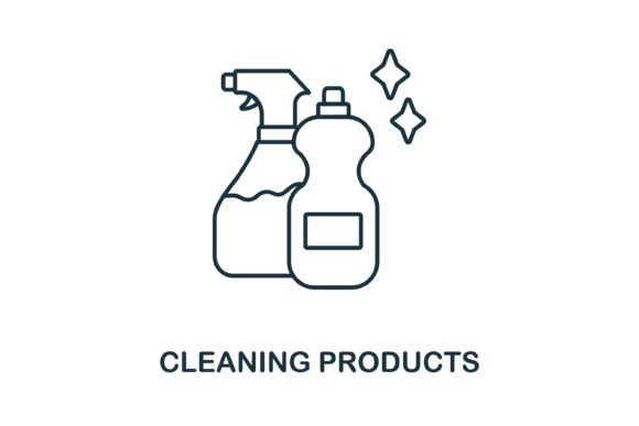 Cleaning Products Icon Graphics and Icons Review