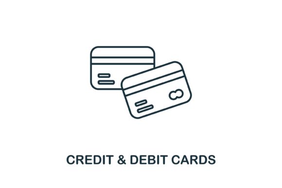 Credit Debit Cards Icon Graphics Review