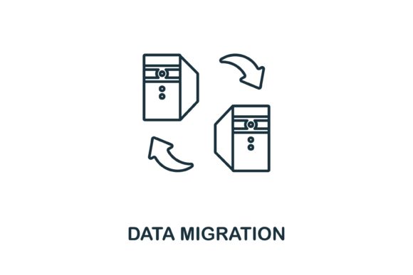 Data Migration Icon Graphics and Icons Review