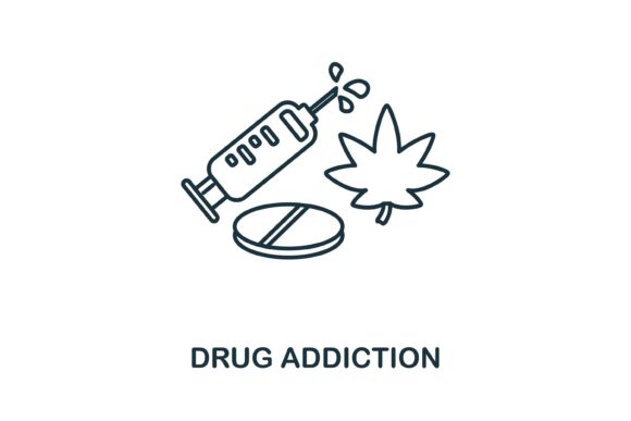 Drug Addiction Icon Graphics and Icons Review