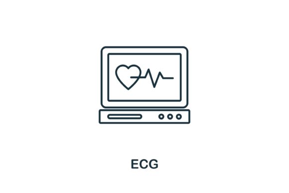 Ecg Icon Graphics and Icons Review