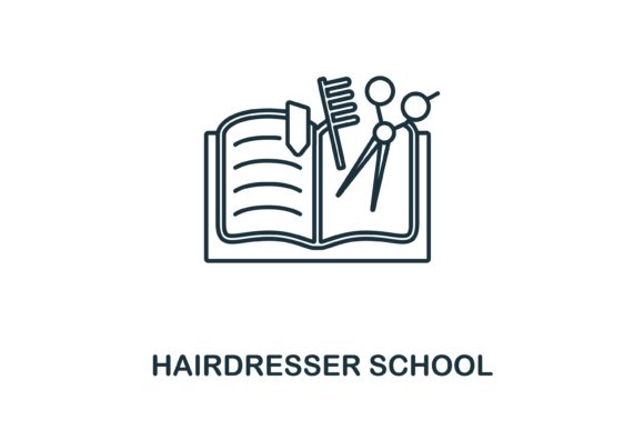 Hairdresser School Icon Graphics and Icons Review