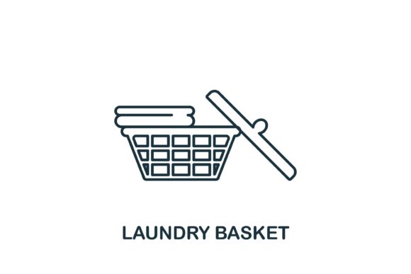 Laundry Basket Icon Graphics and Icons Review