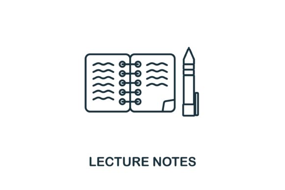Lecture Notes Icon Graphics and Icons Review