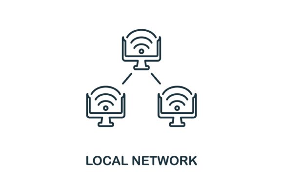 Local Network Icon Graphics and Icons Review