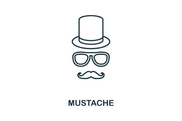 Mustache Icon Graphics and Icons Review