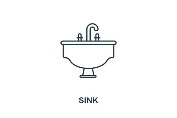 Sink Icon Graphics and Icons Review